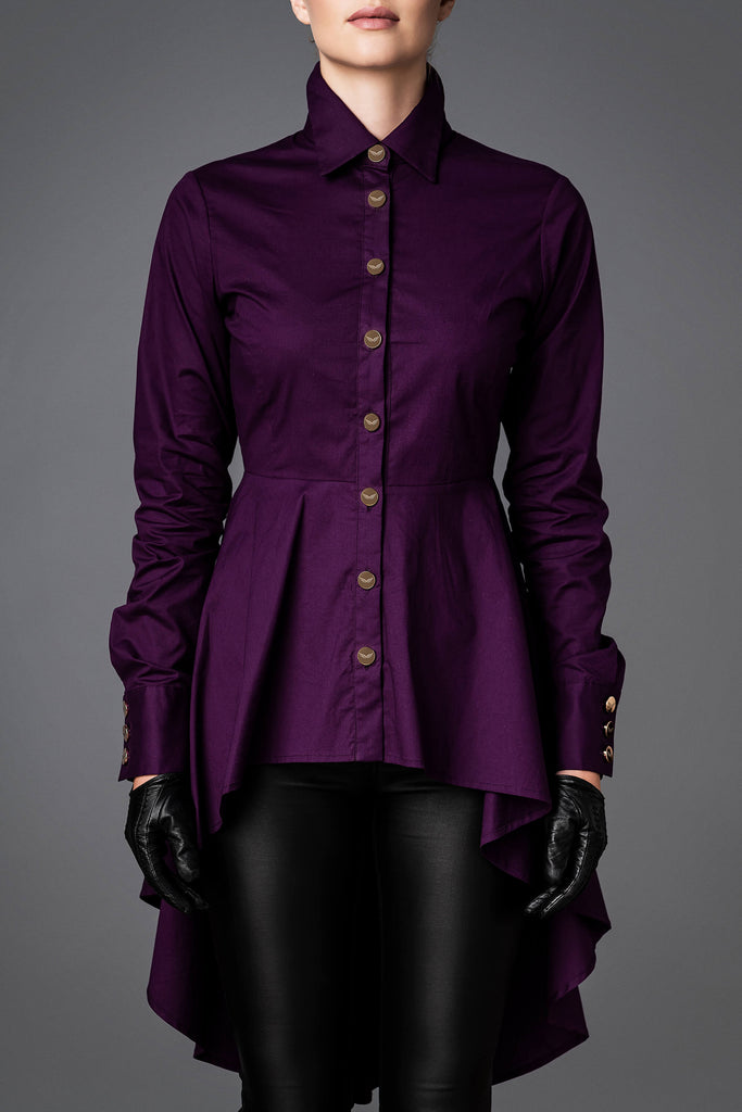 Women's Cotton Shirt - Balance Purple