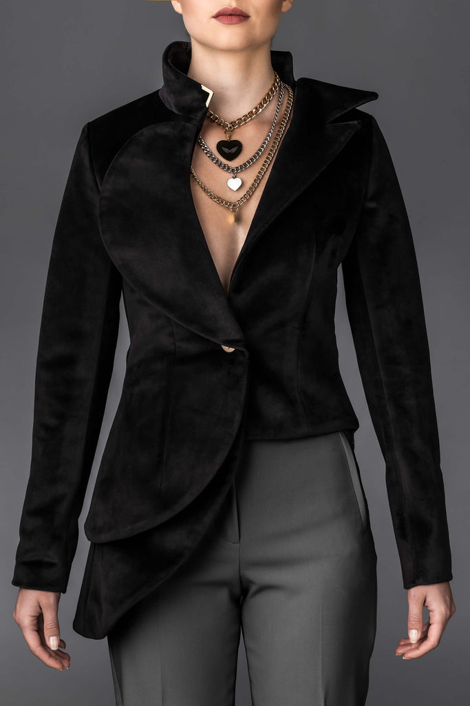 Ženska črna jakna Diana