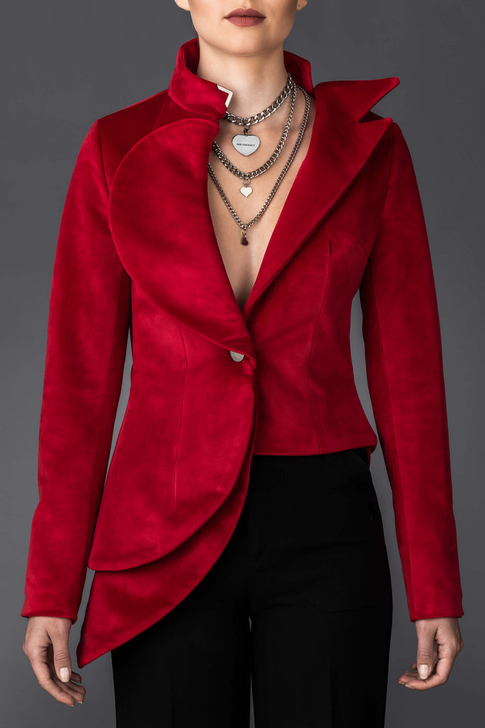 Ženska rdeča jakna Diana