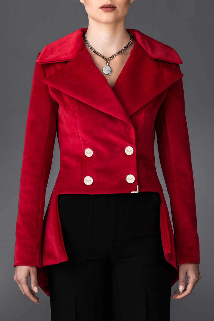 Ženska rdeča jakna Gloria