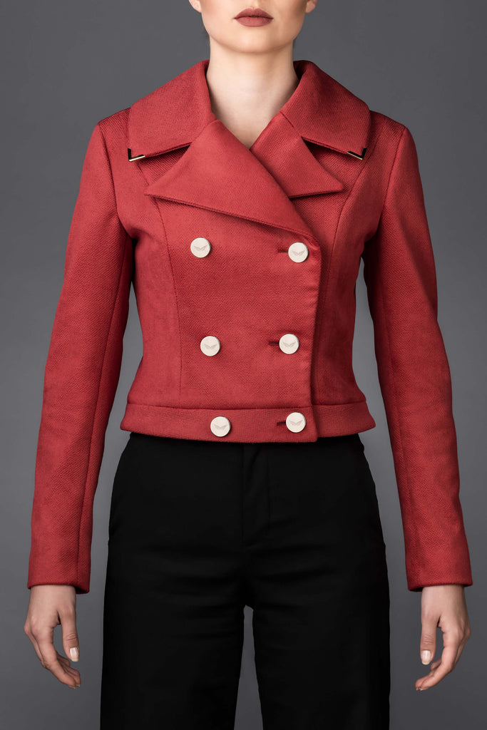 Ženska rdeča jakna Greta
