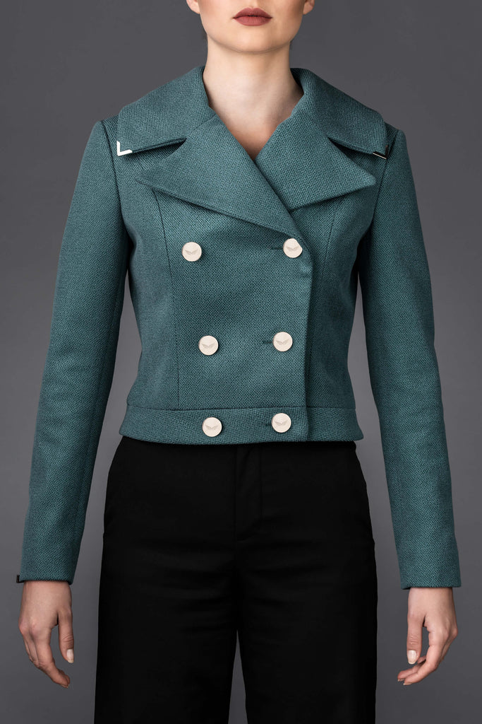 Women’s turquoise jacket Greta