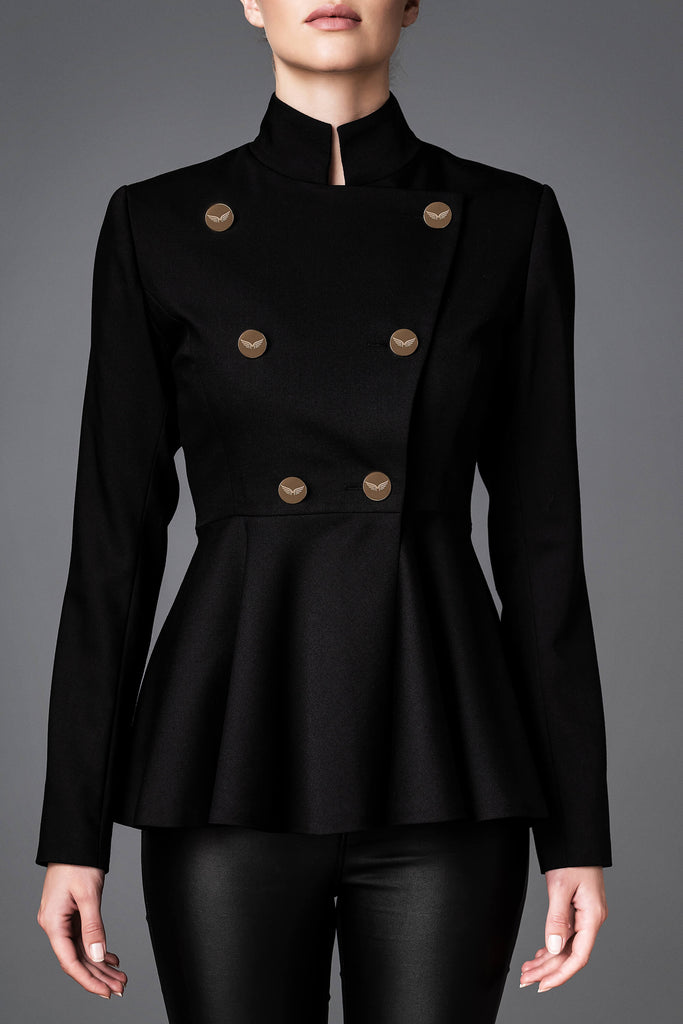 Women's Lightweight Wool Jacket - Serene Black